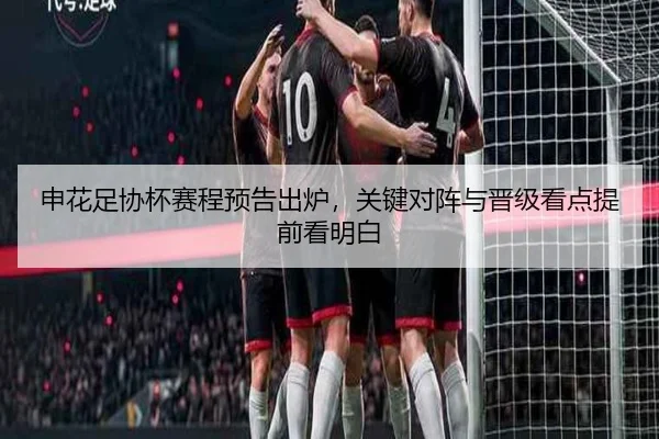 申花足协杯赛程预告出炉，关键对阵与晋级看点提前看明白